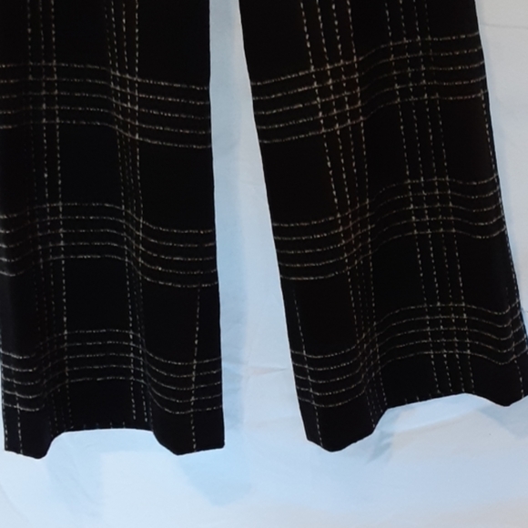 ESCADA 38 Virgin Wool Angora Plaid Wide Pants H300 - Picture 4 of 7